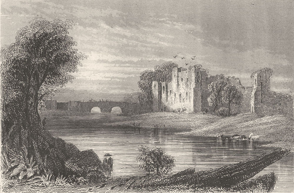 CUMBRIA. Brougham Castle. DUGDALE 1845 old antique vintage print picture
